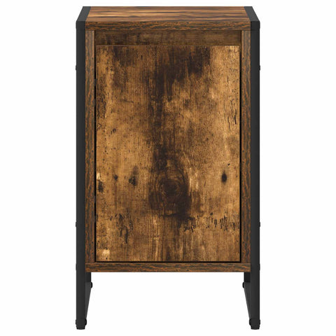 vidaXL Bedside Table Smoke Oak 39.5 x 30 x 50 cm Engineered Wood