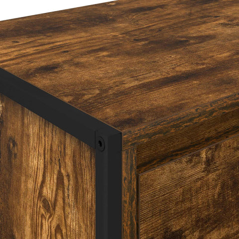 vidaXL Bedside Table 2 pcs Smoke Oak 39.5 x 30 x 50 cm Engineered Wood