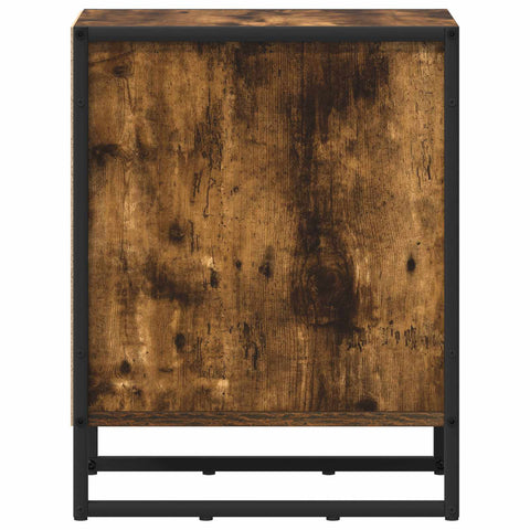 vidaXL Bedside Table 2 pcs Smoke Oak 39.5 x 30 x 50 cm Engineered Wood