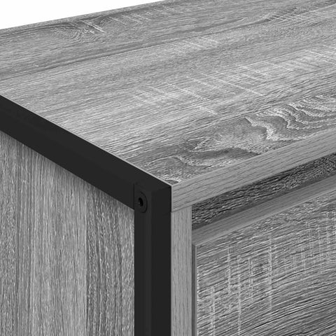 vidaXL Bedside Table Grey Sonoma 39.5 x 30 x 50 cm Engineered Wood