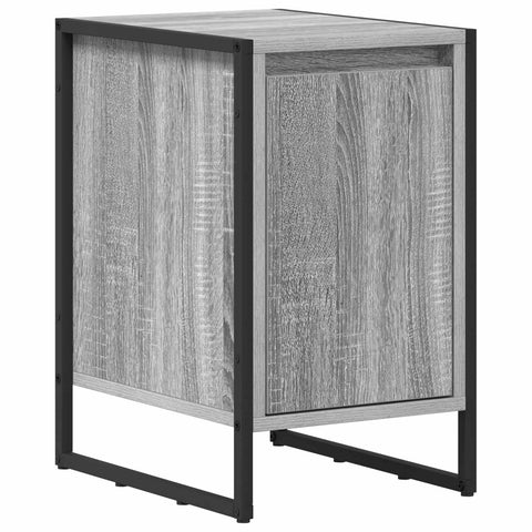 vidaXL Bedside Table Grey Sonoma 39.5 x 30 x 50 cm Engineered Wood