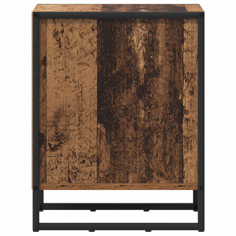 vidaXL Bedside Table Old Wood 39.5 x 30 x 50 cm Engineered Wood