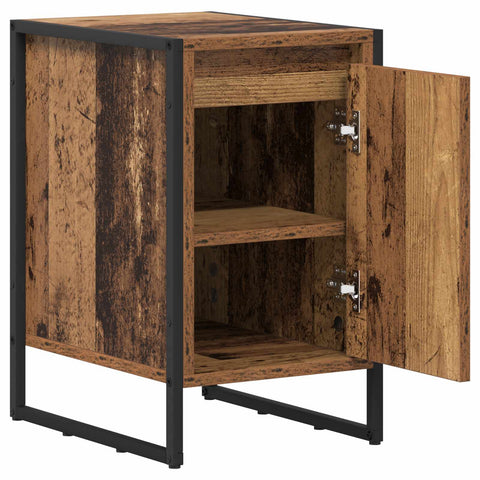 vidaXL Bedside Table 2 pcs Old Wood 39.5 x 30 x 50 cm Engineered Wood