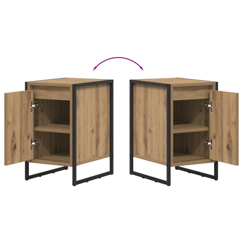 vidaXL Bedside Table Artisian Oak 39.5 x 30 x 50 cm Engineered Wood