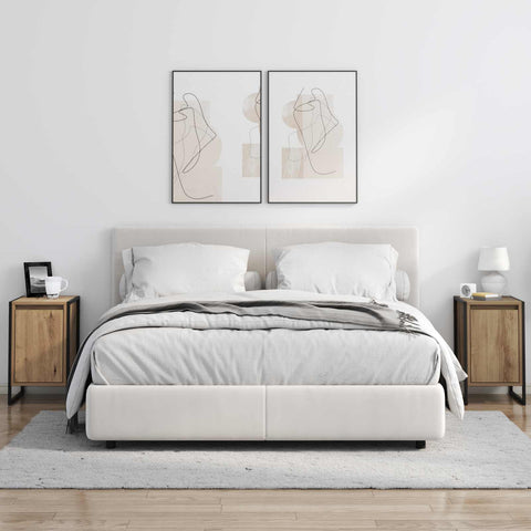 vidaXL Bedside Table 2 pcs Artisian Oak 39.5 x 30 x 50 cm