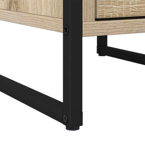 vidaXL Bedside Table 2 pcs Sonoma 39.5 x 30 x 50 cm Engineered Wood