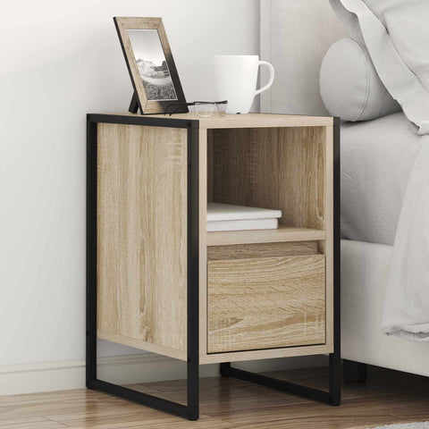 vidaXL Bedside Table 2 pcs Sonoma 39.5 x 30 x 50 cm Engineered Wood