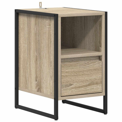 vidaXL Bedside Table 2 pcs Sonoma 39.5 x 30 x 50 cm Engineered Wood