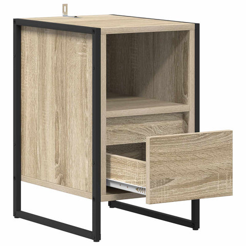 vidaXL Bedside Table 2 pcs Sonoma 39.5 x 30 x 50 cm Engineered Wood