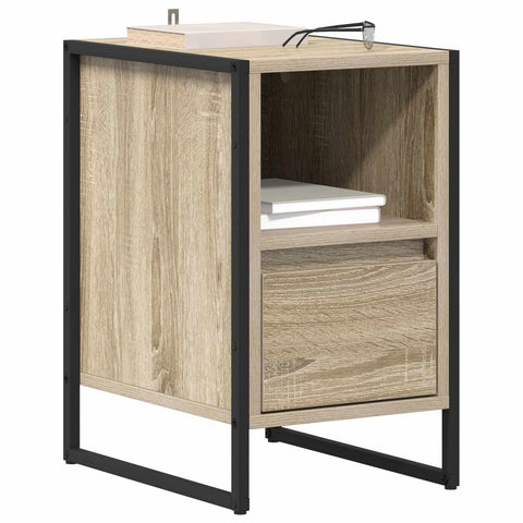 vidaXL Bedside Table 2 pcs Sonoma 39.5 x 30 x 50 cm Engineered Wood