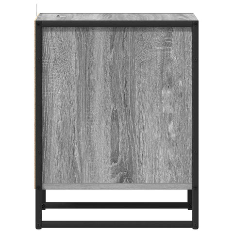 vidaXL Bedside Table Grey Sonoma 39.5 x 30 x 50 cm Engineered Wood