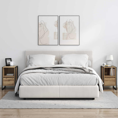 vidaXL Bedside Table Artisian Oak 39.5 x 30 x 50 cm Engineered Wood