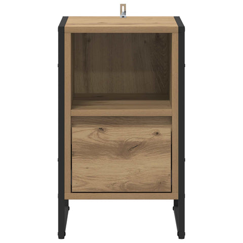 vidaXL Bedside Table Artisian Oak 39.5 x 30 x 50 cm Engineered Wood