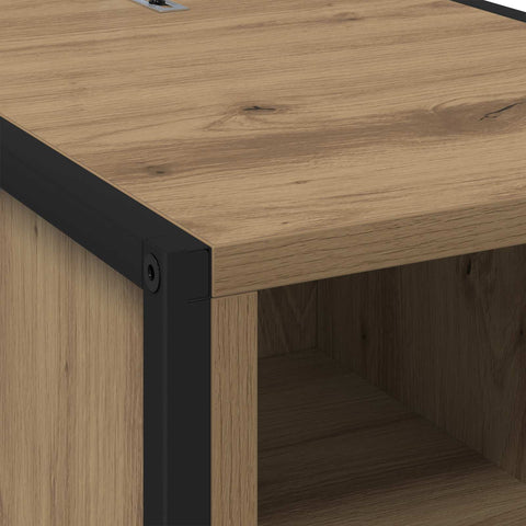 vidaXL Bedside Table with Drawer 2 pcs Artisian Oak 39.5 x 30 x 50 cm