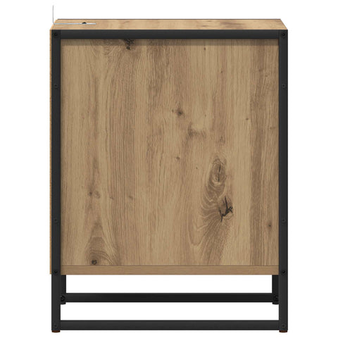 vidaXL Bedside Table with Drawer 2 pcs Artisian Oak 39.5 x 30 x 50 cm