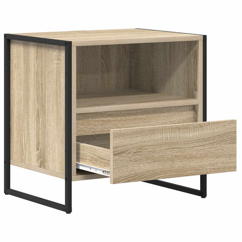 vidaXL Bedside Table Sonoma 50 x 39.5 x 50 cm Engineered Wood