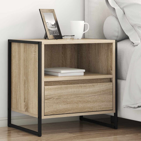 vidaXL Bedside Table 2 pcs Sonoma 50 x 39.5 x 50 cm Engineered Wood