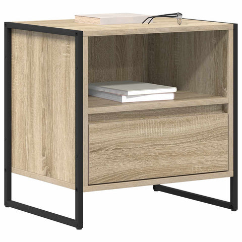 vidaXL Bedside Table 2 pcs Sonoma 50 x 39.5 x 50 cm Engineered Wood