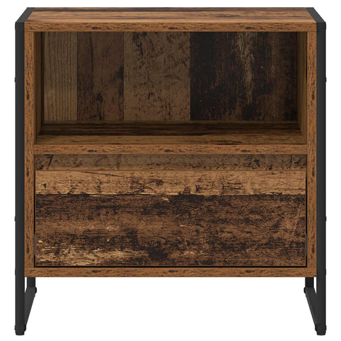 vidaXL Bedside Table 2 pcs Old Wood 50 x 39.5 x 50 cm Engineered Wood