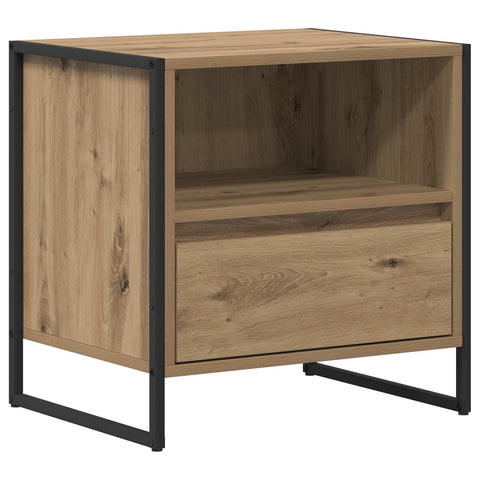 vidaXL Bedside Table Artisian Oak 50 x 39.5 x 50 cm Engineered Wood