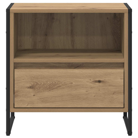 vidaXL Bedside Table Artisian Oak 50 x 39.5 x 50 cm Engineered Wood