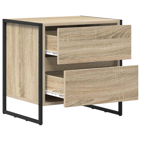 vidaXL Bedside Table Sonoma 50 x 39.5 x 50 cm Engineered Wood
