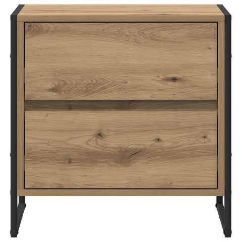 vidaXL Bedside Table Artisian Oak 50 x 39.5 x 50 cm Engineered Wood