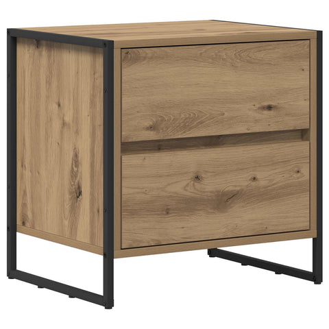vidaXL Bedside Table with Drawer 2 pcs Artisian Oak 50 x 39.5 x 50 cm