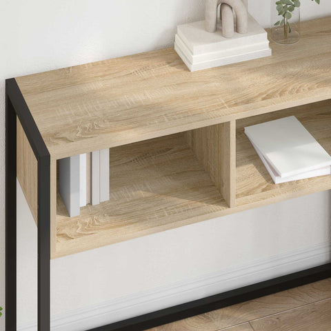 vidaXL End Table with Storage Sonoma 100 x 36 x 75 cm Engineered Wood