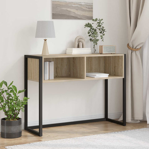 vidaXL End Table with Storage Sonoma 100 x 36 x 75 cm Engineered Wood