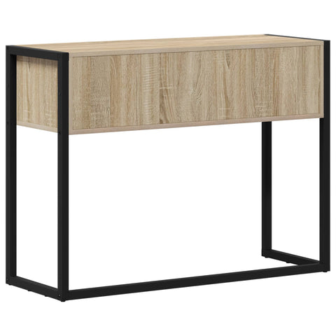 vidaXL End Table with Storage Sonoma 100 x 36 x 75 cm Engineered Wood