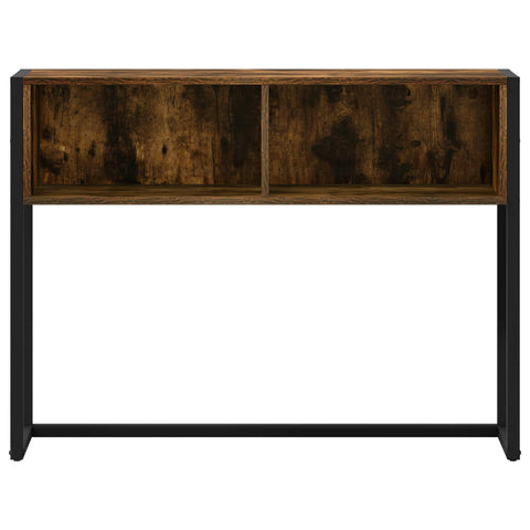 vidaXL End Table Smoke Oak 100 x 36 x 75 cm Engineered Wood