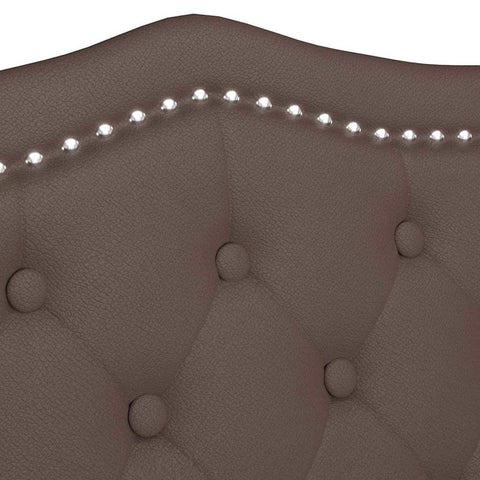 vidaXL Chesterfield Bench Brown 120.5 x 65 x 75 cm Faux Leather