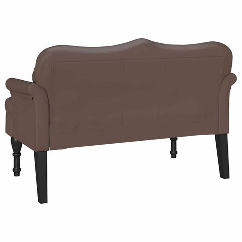 vidaXL Chesterfield Bench Brown 120.5 x 65 x 75 cm Faux Leather