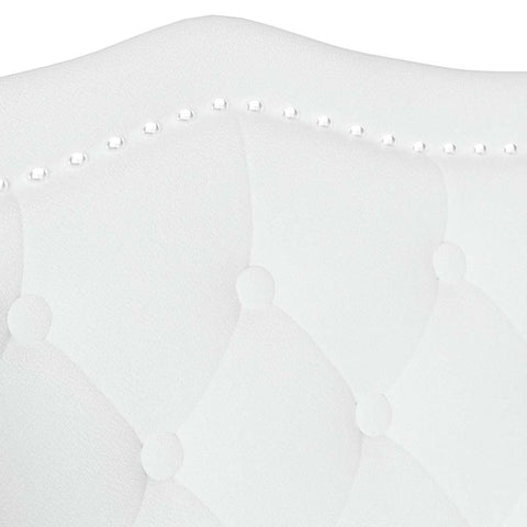 vidaXL Chesterfield Bench White 120.5 x 65 x 75 cm Faux Leather