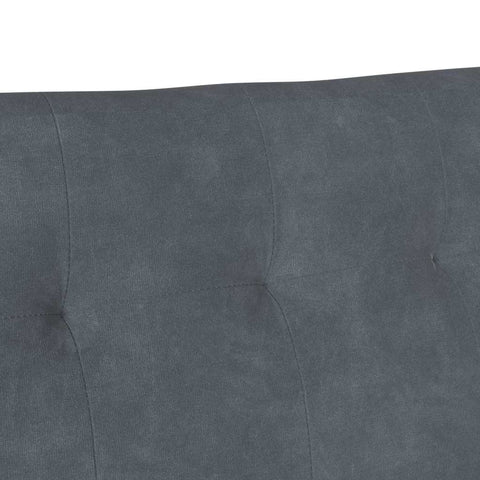 vidaXL Bench Dark Grey 112 x 65.5 x 75 cm Velvet