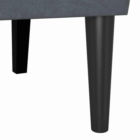 vidaXL Bench Dark Grey 112 x 65.5 x 75 cm Velvet