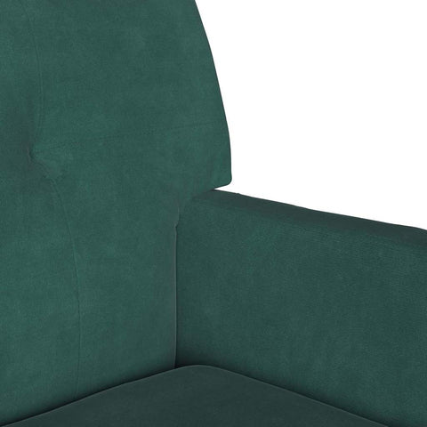 vidaXL Bench Dark Green 112 x 65.5 x 75 cm Velvet