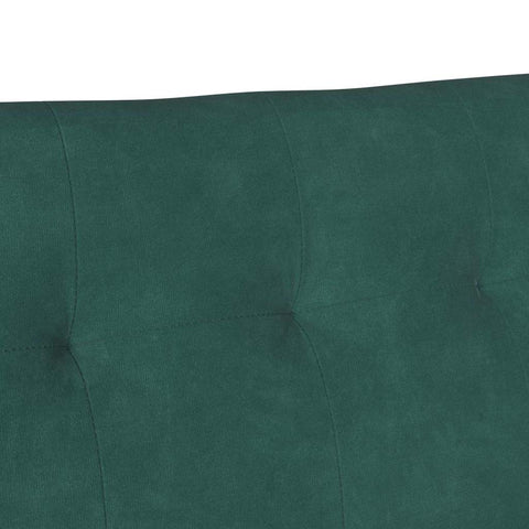 vidaXL Bench Dark Green 112 x 65.5 x 75 cm Velvet