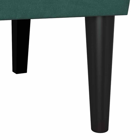 vidaXL Bench Dark Green 112 x 65.5 x 75 cm Velvet