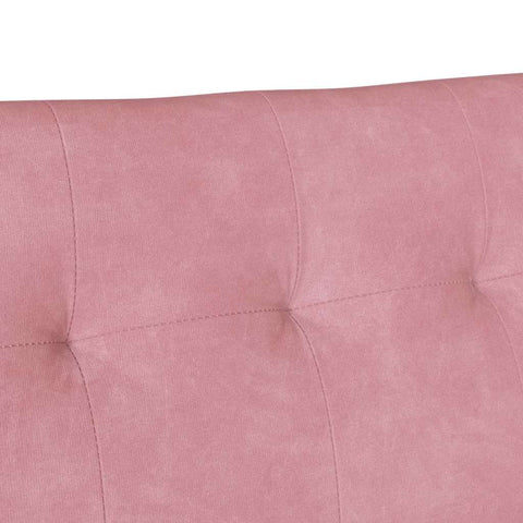 vidaXL Bench Pink 112 x 65.5 x 75 cm Velvet
