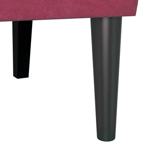 vidaXL Bench Wine Red 112 x 65.5 x 75 cm Velvet