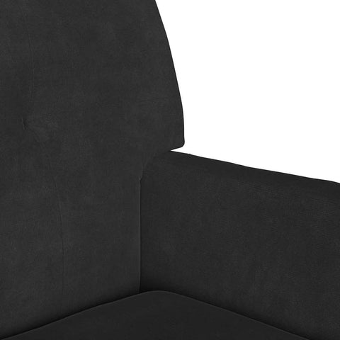 vidaXL Bench Black 112 x 65.5 x 75 cm Velvet