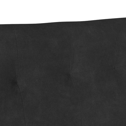 vidaXL Bench Black 112 x 65.5 x 75 cm Velvet