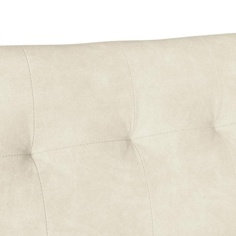 vidaXL Bench Cream 112 x 65.5 x 75 cm Velvet