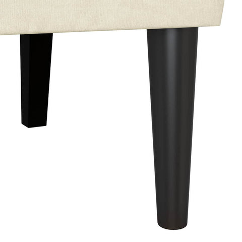 vidaXL Bench Cream 112 x 65.5 x 75 cm Velvet