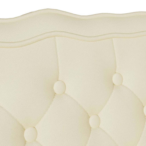 vidaXL Bench Cream 119.5 x 64.5 x 75 cm Faux Leather