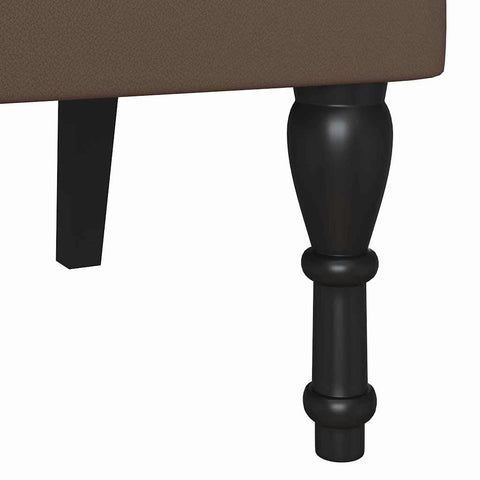 vidaXL Bench Brown 119.5 x 64.5 x 75 cm Faux Leather