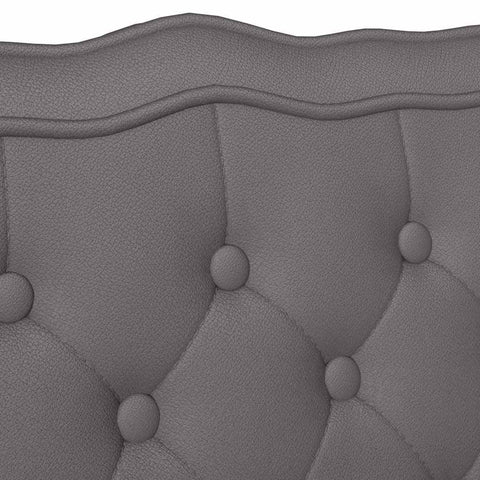 vidaXL Bench Grey 119.5 x 64.5 x 75 cm Faux Leather