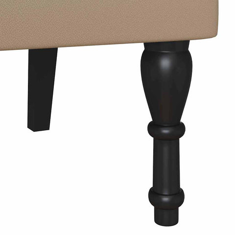 vidaXL Bench Cappuccino 119.5 x 64.5 x 75 cm Faux Leather